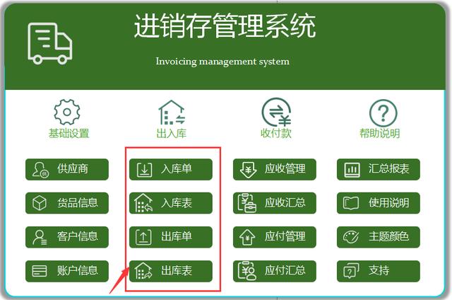 全自動Excel進銷存管理系統(tǒng)，含庫存預警，可自動生成出入庫報表（庫存表自動進銷存表格）