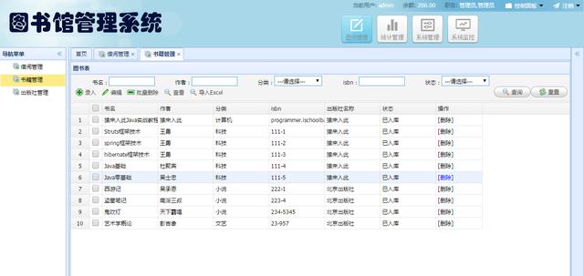 Jsp+SpringMVC+Mysql實(shí)現(xiàn)的圖書(shū)管理系統(tǒng)源碼附帶論文及指導(dǎo)視頻（web java mysql jsp圖書(shū)管理系統(tǒng)）