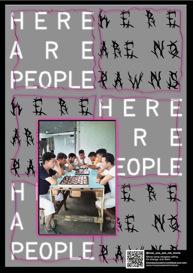 他7個月征集了400多張海報，用風格獨特的設(shè)計為難民問題發(fā)聲