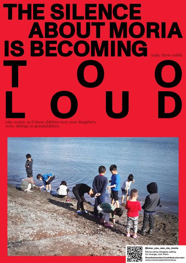 他7個月征集了400多張海報，用風格獨特的設(shè)計為難民問題發(fā)聲
