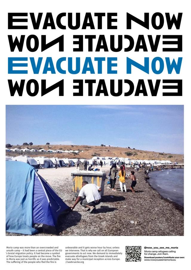 他7個月征集了400多張海報，用風格獨特的設(shè)計為難民問題發(fā)聲