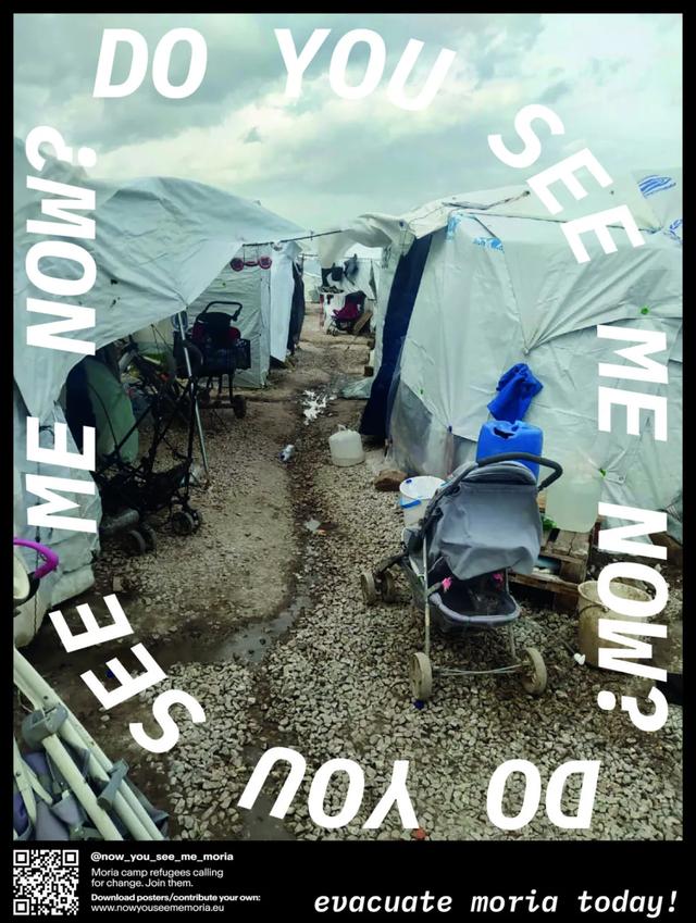 他7個月征集了400多張海報，用風格獨特的設(shè)計為難民問題發(fā)聲
