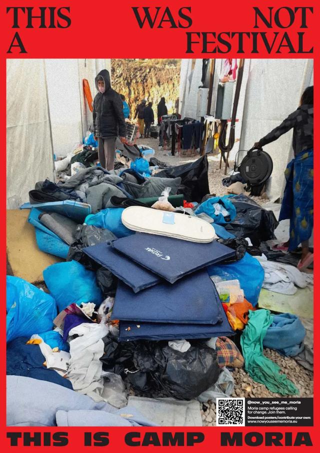 他7個月征集了400多張海報，用風格獨特的設(shè)計為難民問題發(fā)聲
