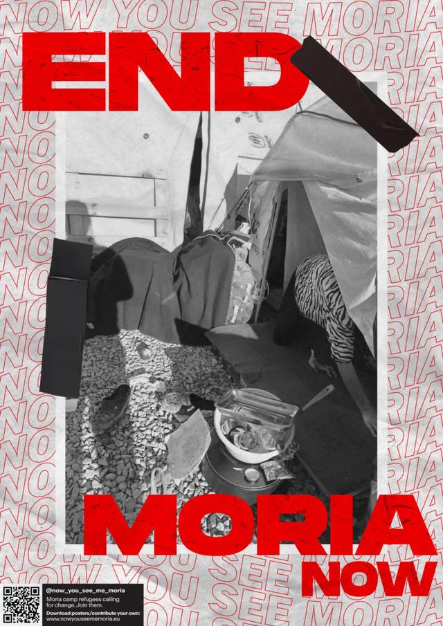 他7個月征集了400多張海報，用風格獨特的設(shè)計為難民問題發(fā)聲