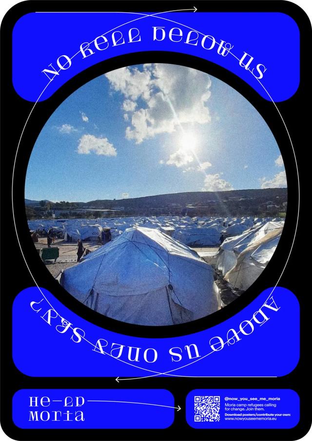 他7個月征集了400多張海報，用風格獨特的設(shè)計為難民問題發(fā)聲